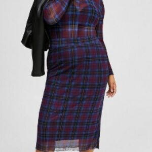 Plaid Blue and Purple Women's set.